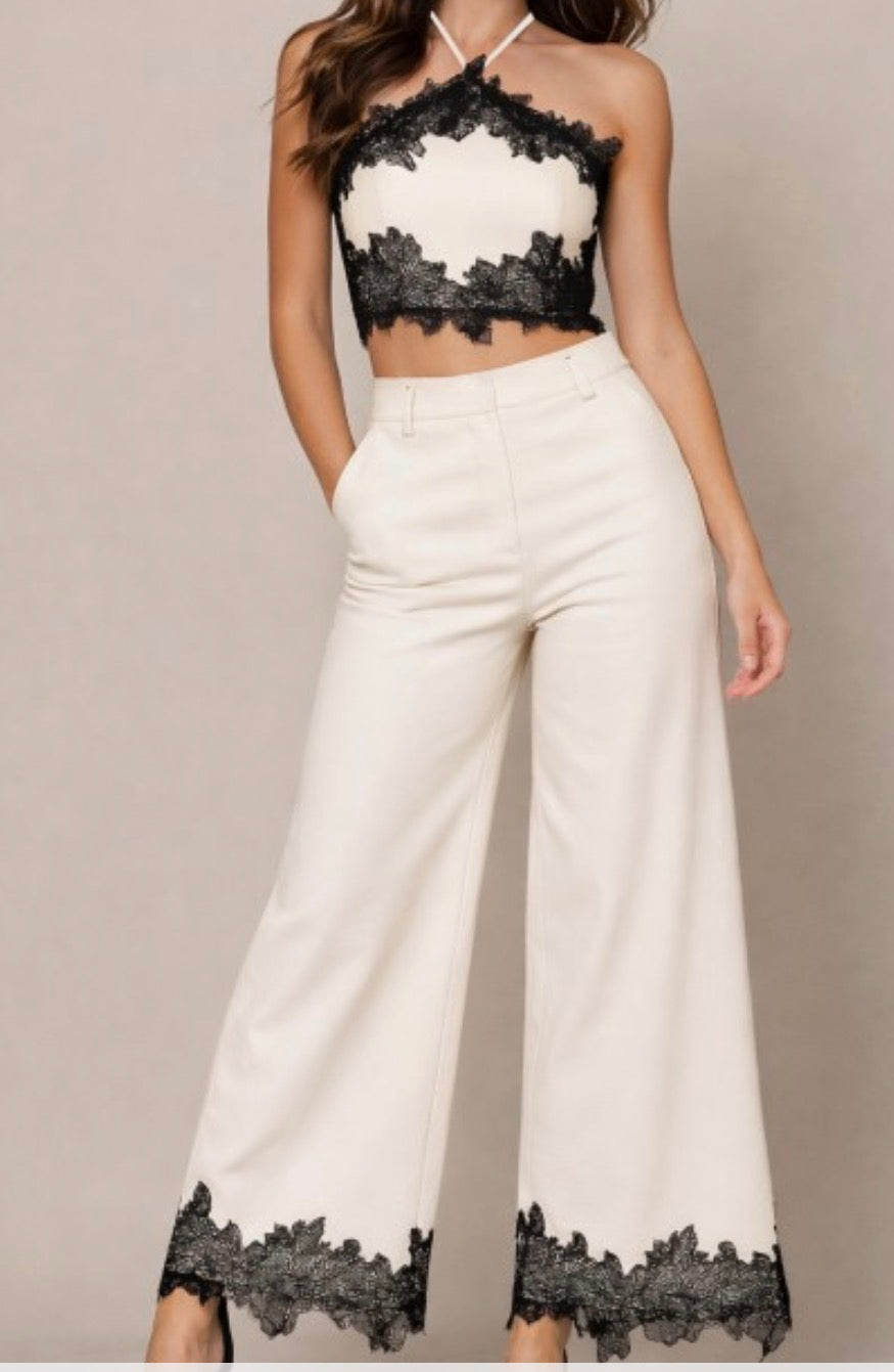 Lace Pant Set