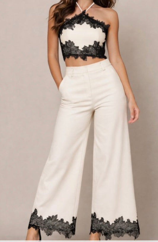 Lace Pant Set