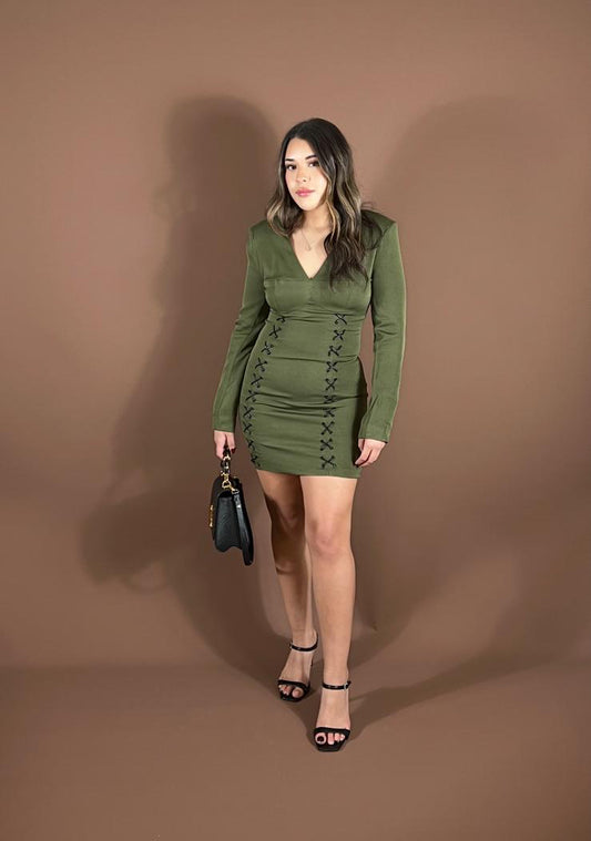 Madison Lace up Dress